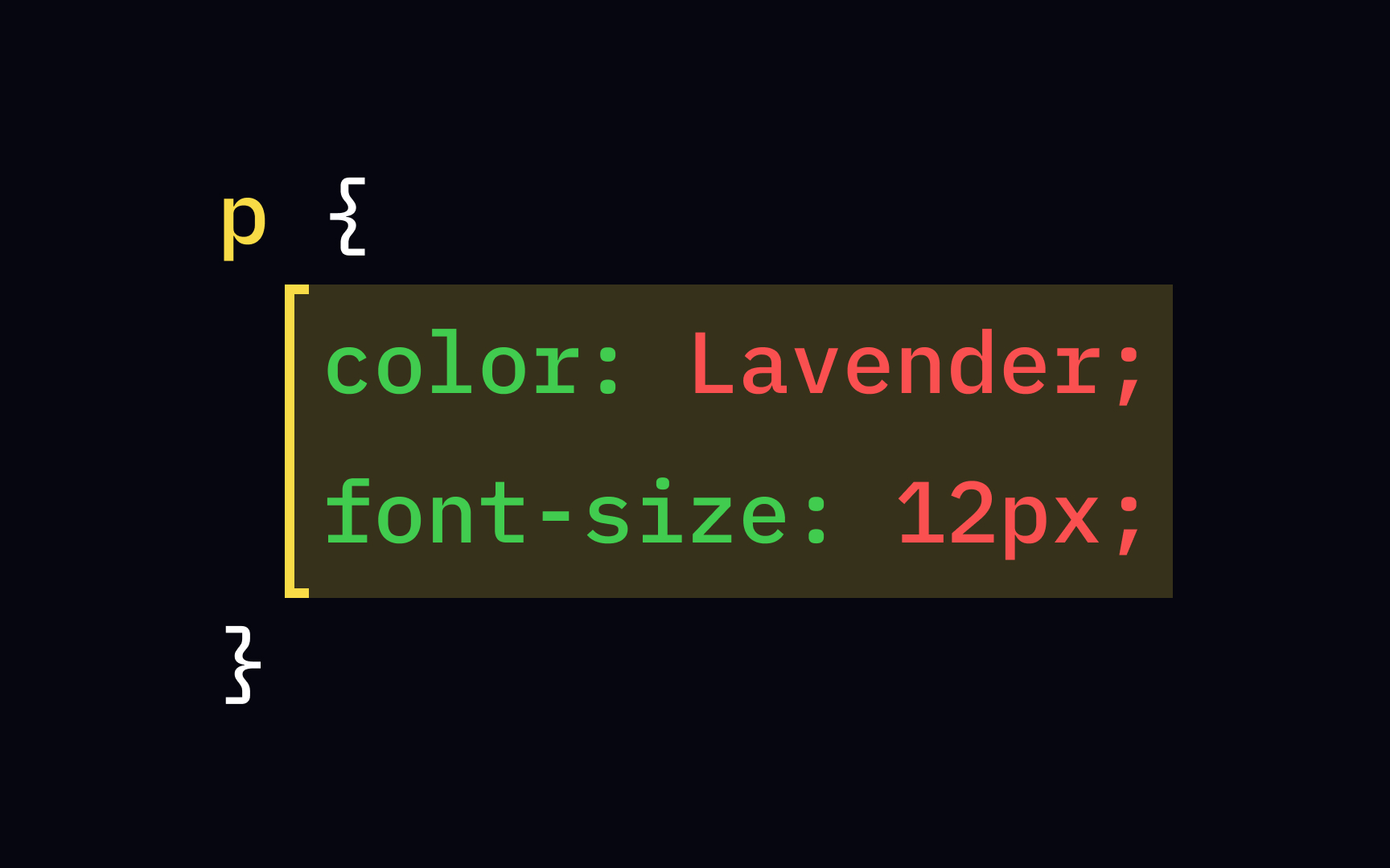CSS declaration block Best Practice