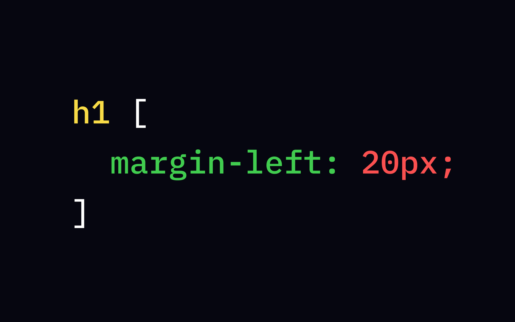 Curly braces in CSS Bad Practice