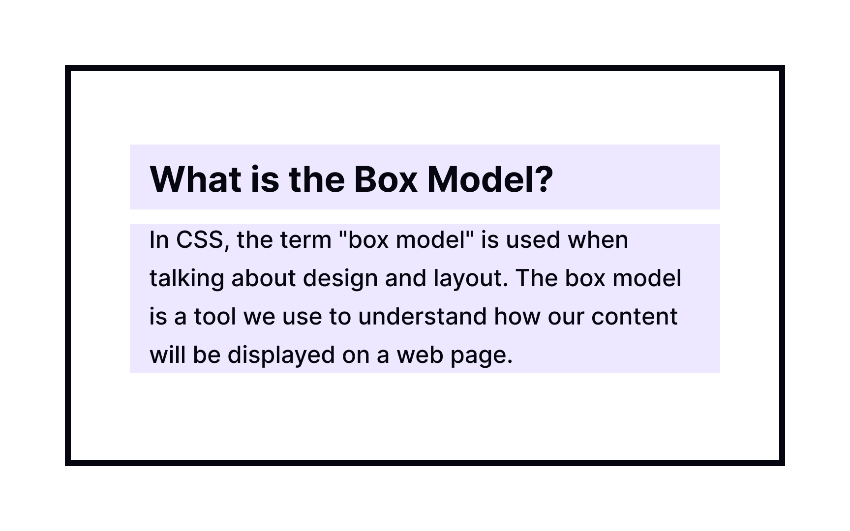 The content area in CSS