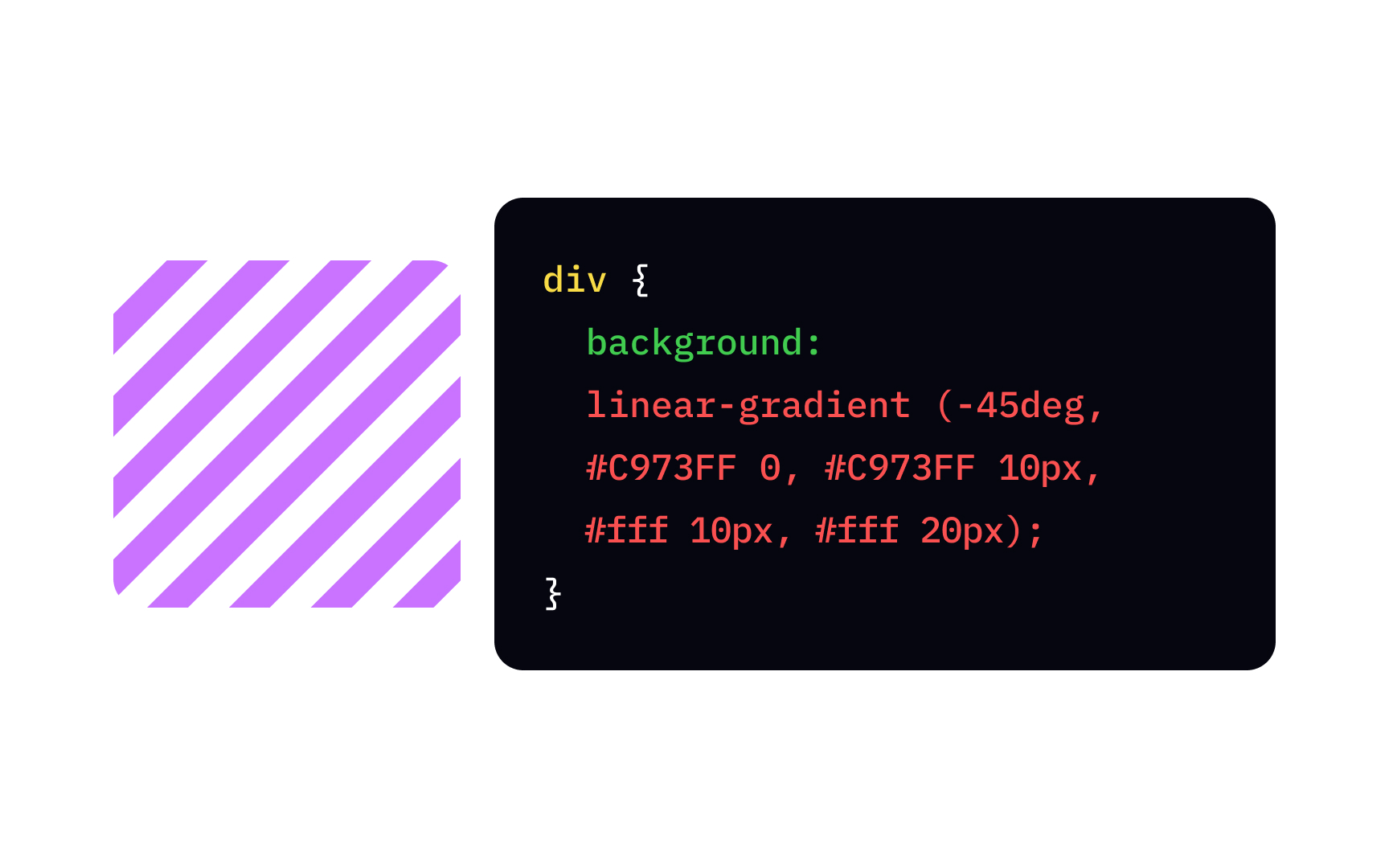 CSS repeating-linear-gradient function Bad Practice