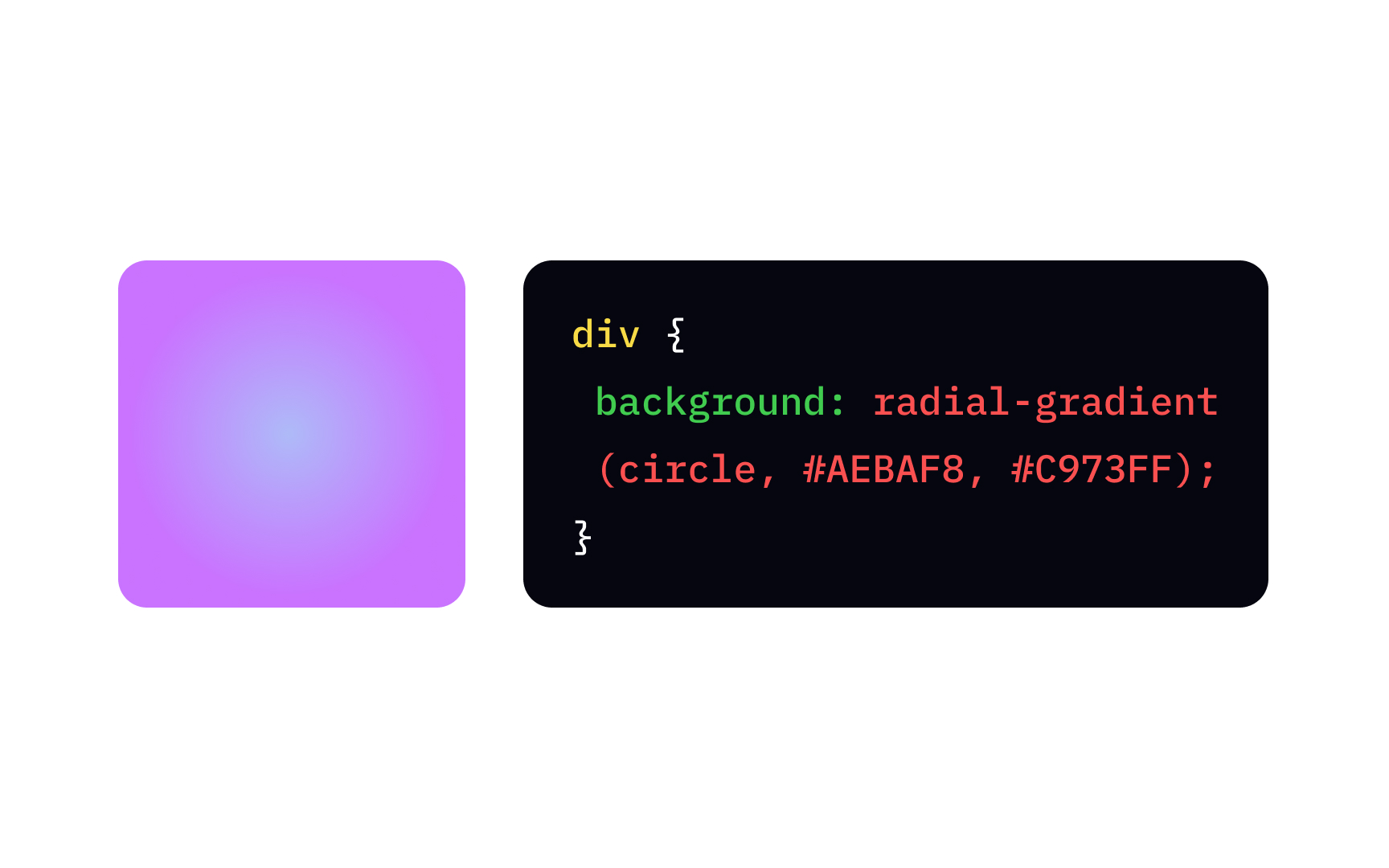 CSS radial-gradient function Best Practice