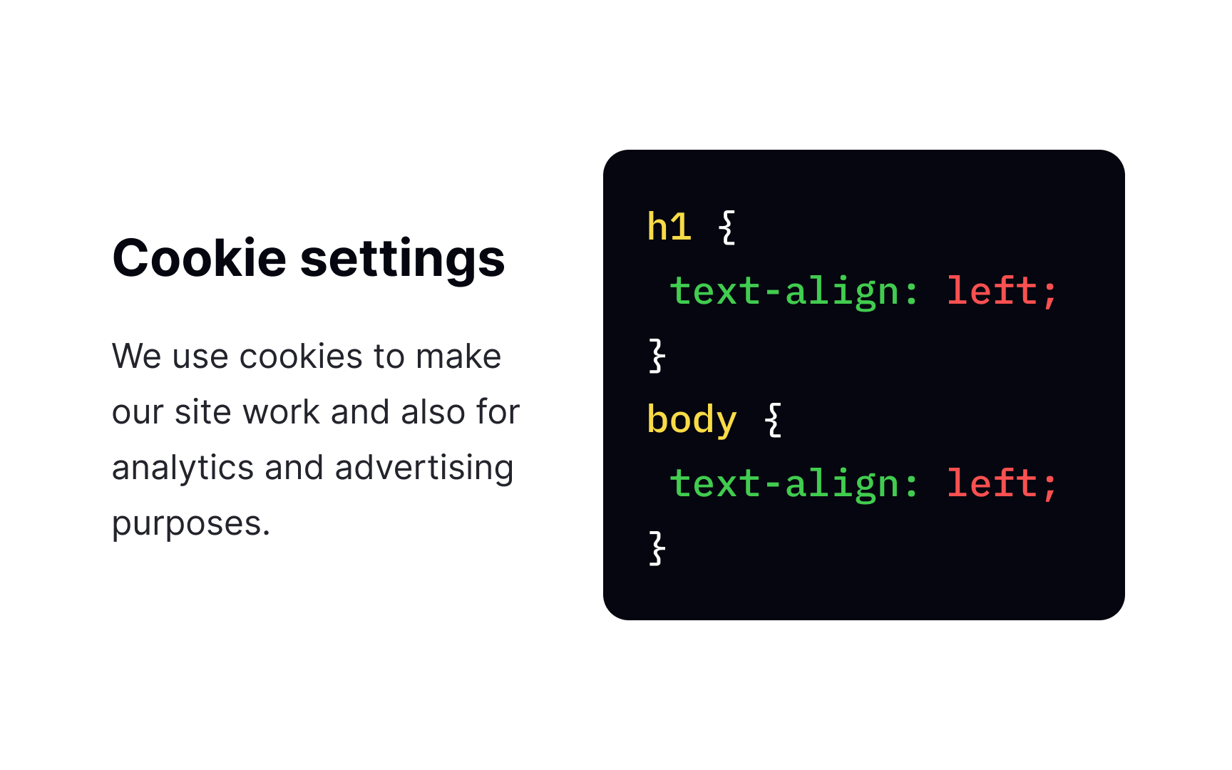 CSS text-align property Best Practice