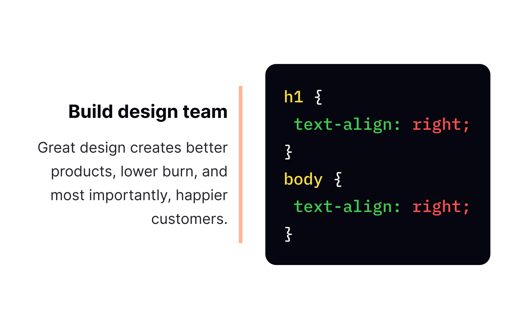 CSS text-align property with the right value Best Practice