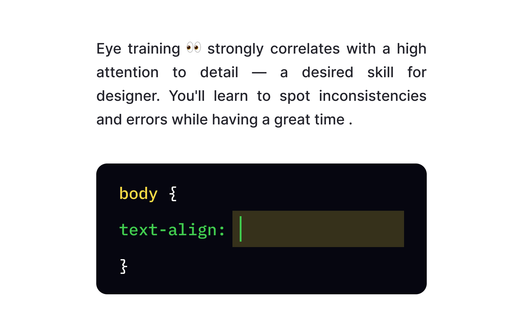 CSS text-align property with the justify value