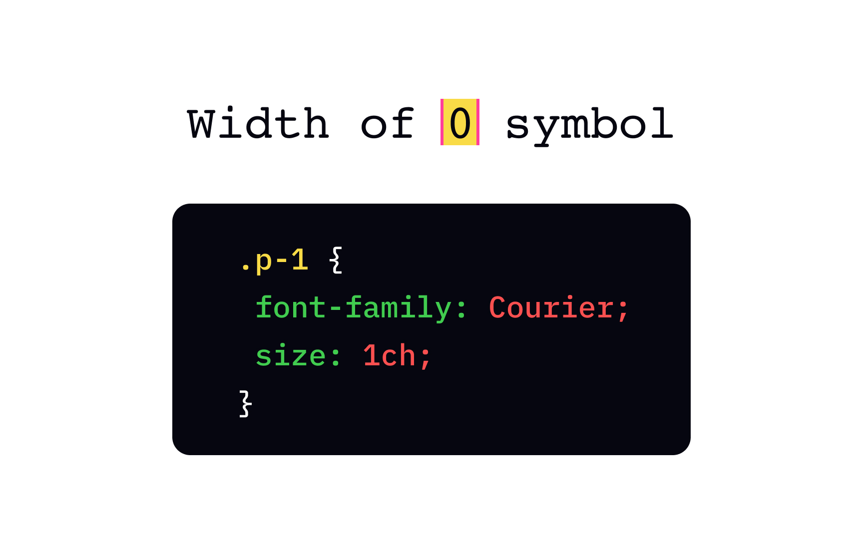 CSS character (ch) Bad Practice