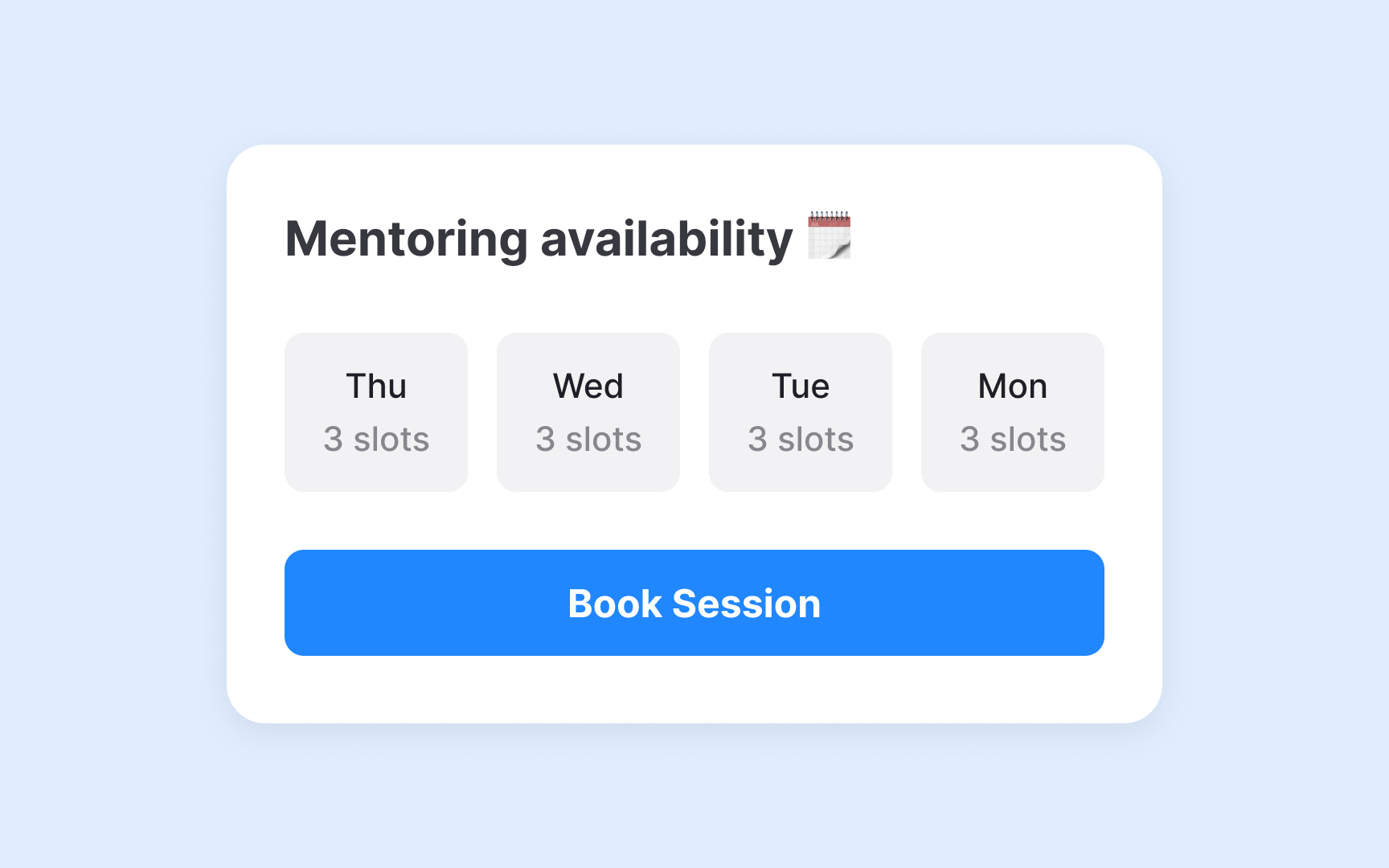 Agree upon a schedule