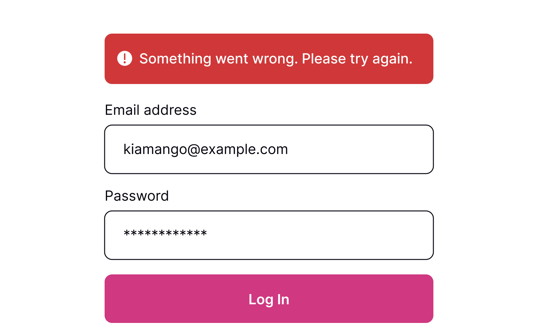 Show an error message if necessary Bad Practice