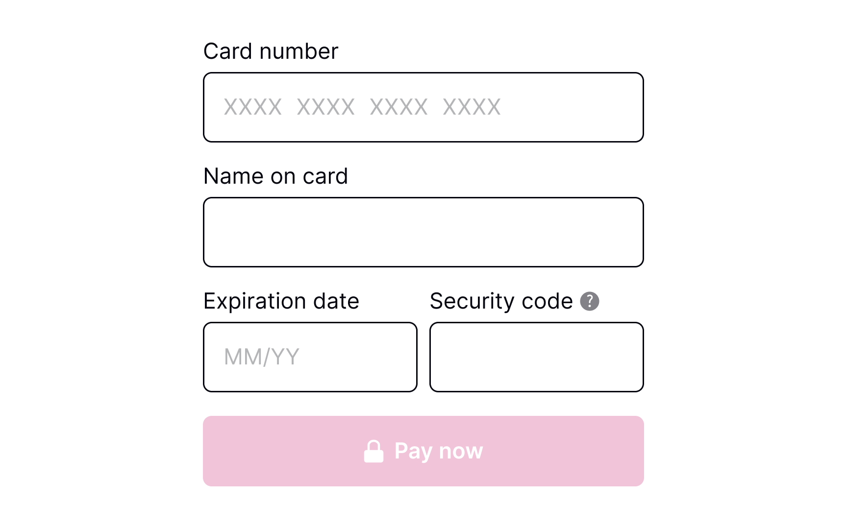 Request payment details Best Practice