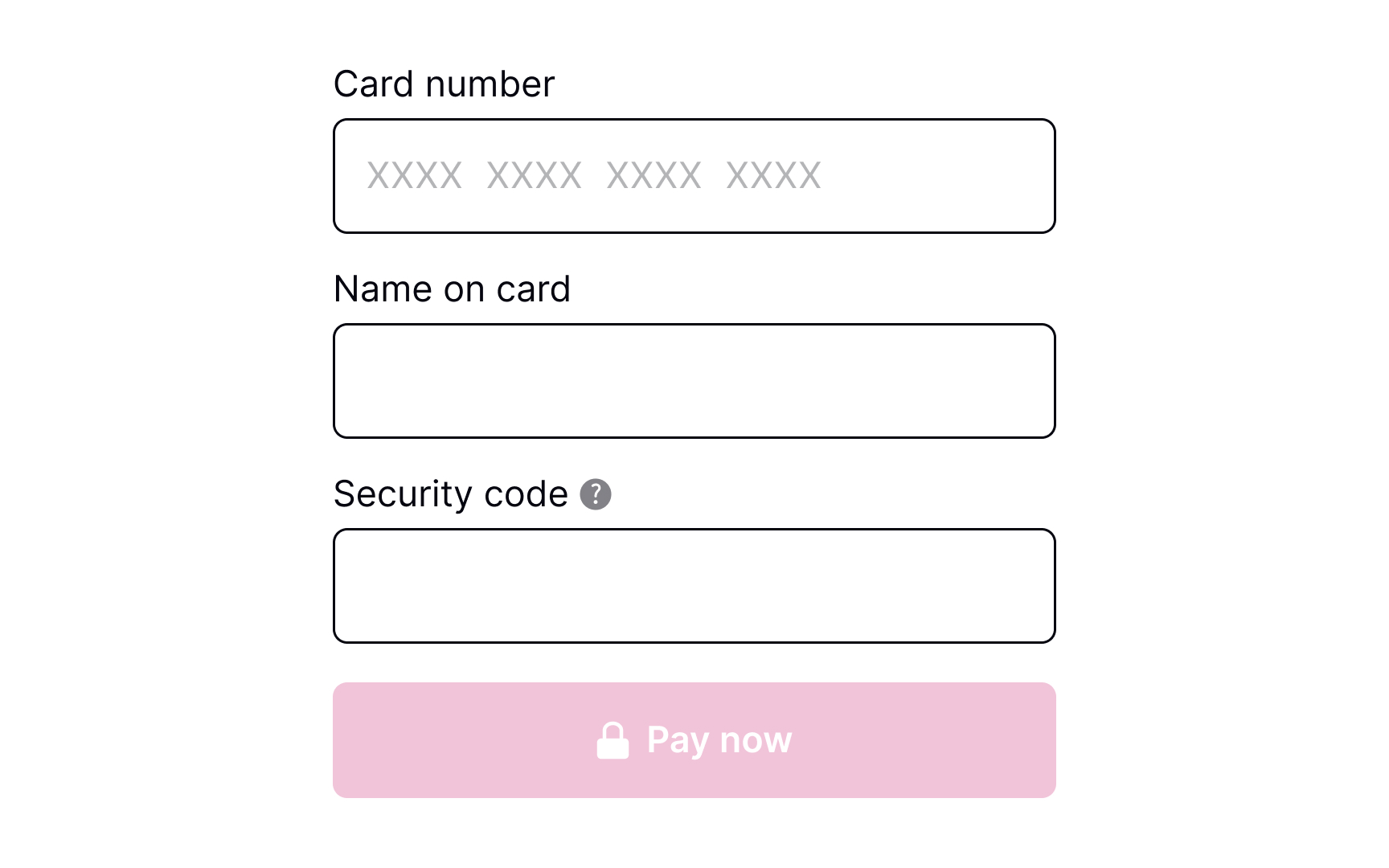 Request payment details Bad Practice