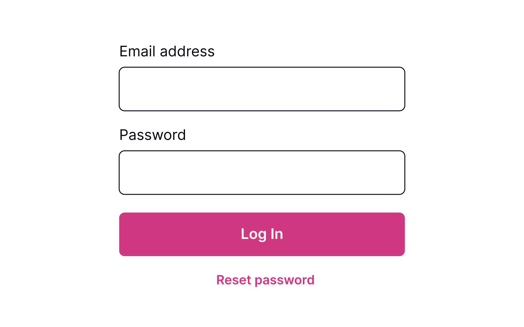 Place reset link close to the password field Bad Practice