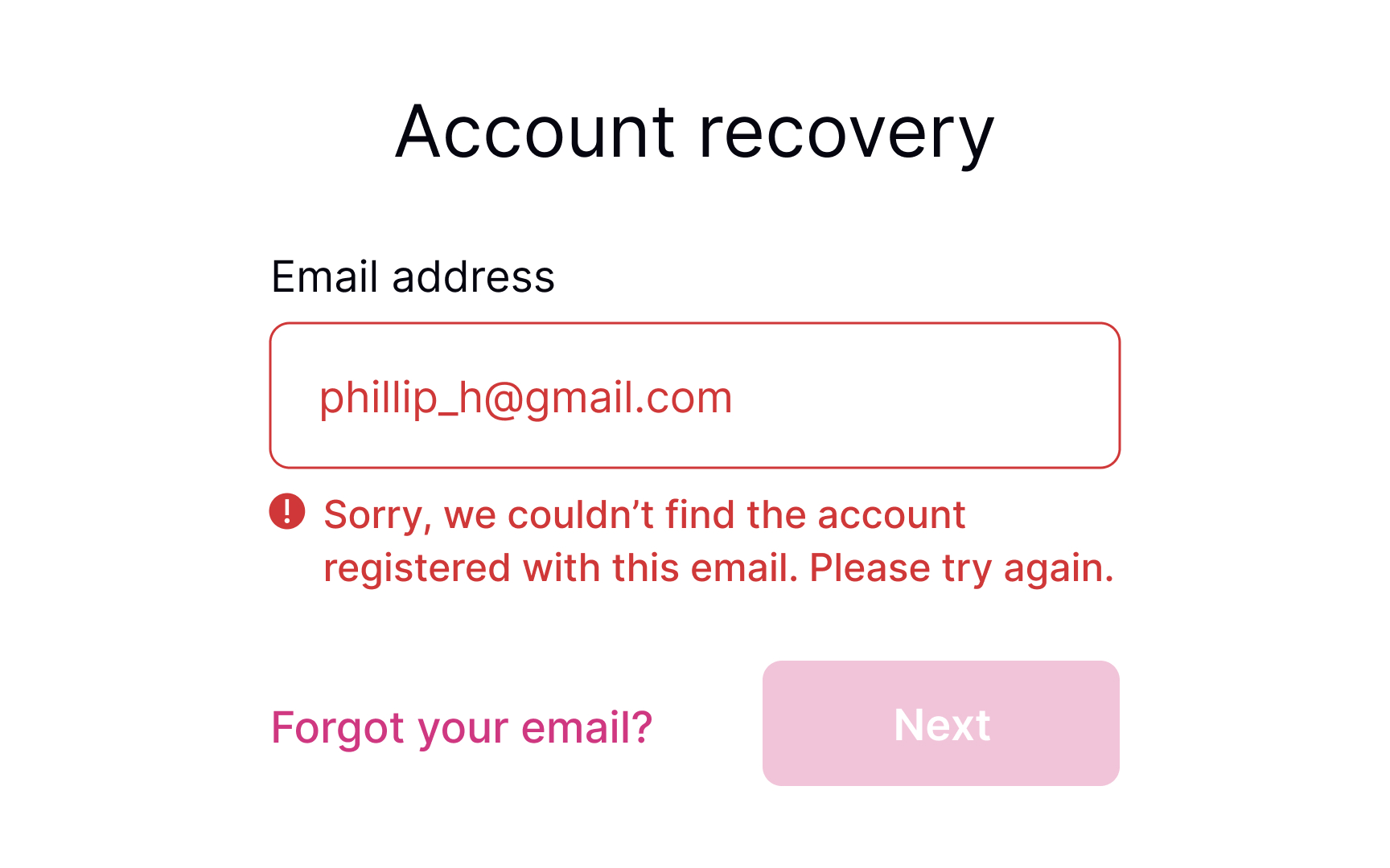 Meaningful error messages Best Practice