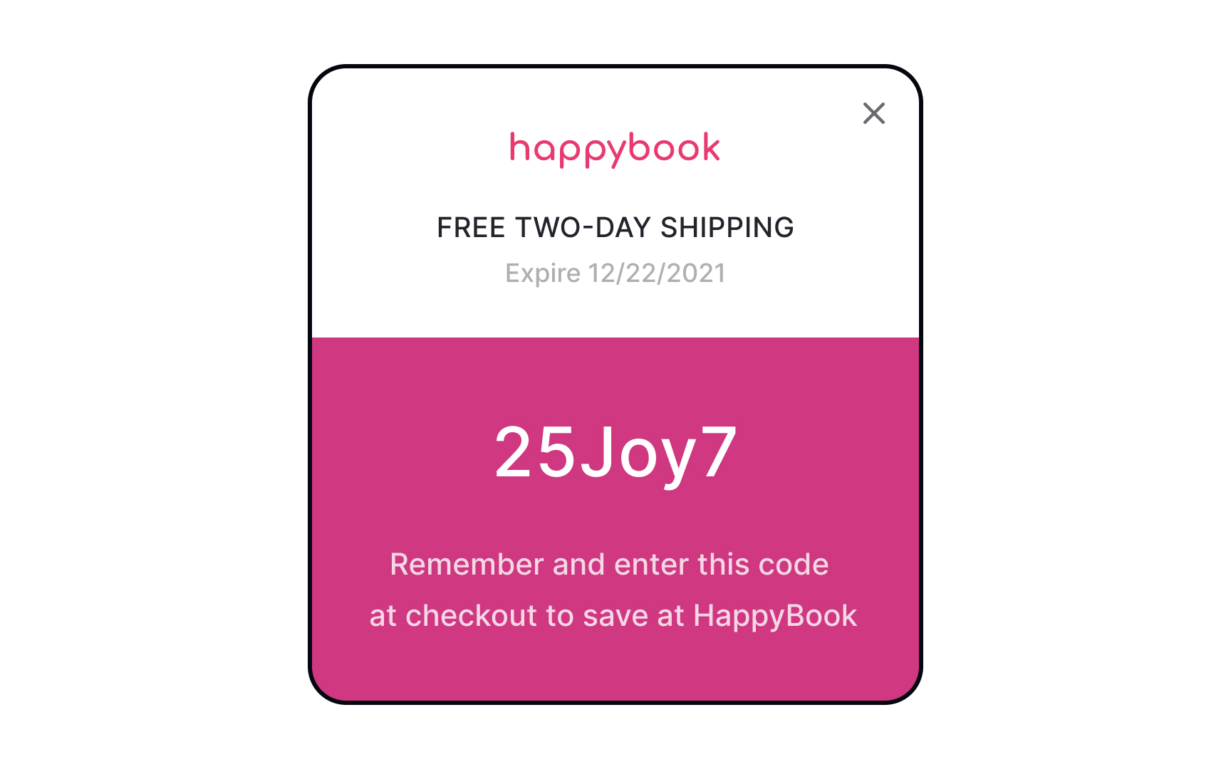 Allow promo codes to be applied with a click Bad Practice