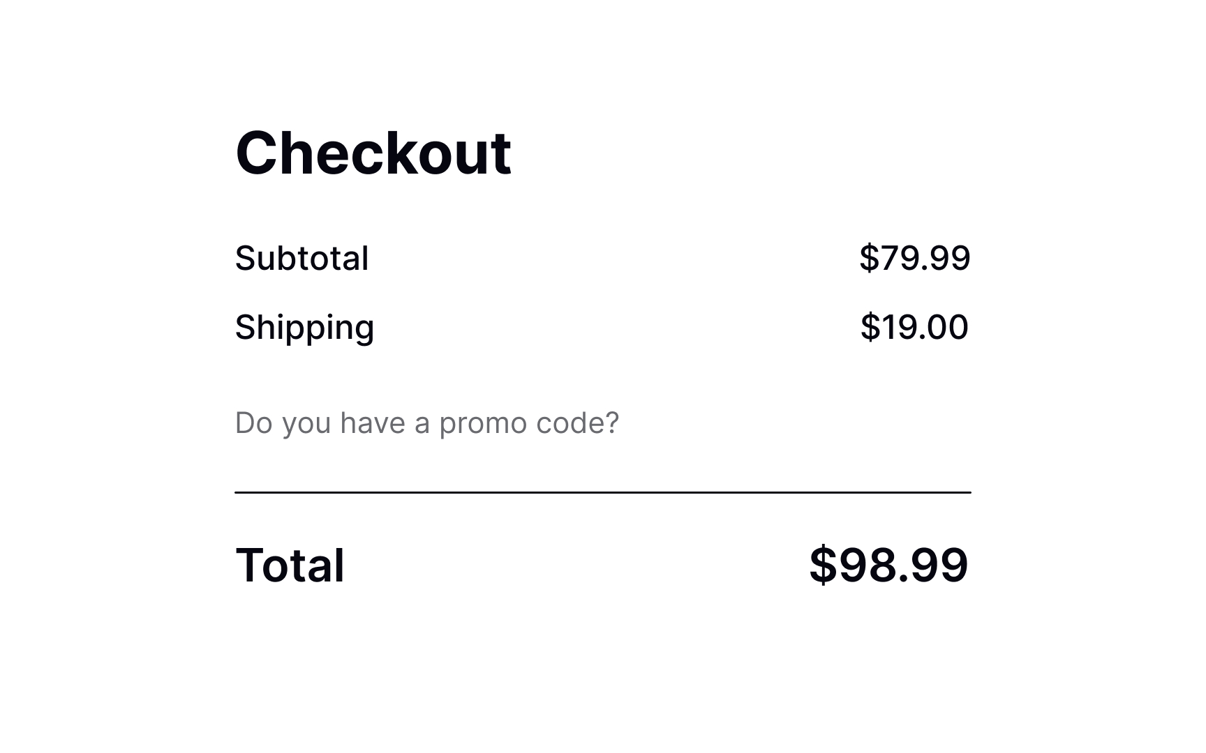 Make promo code element visible Bad Practice