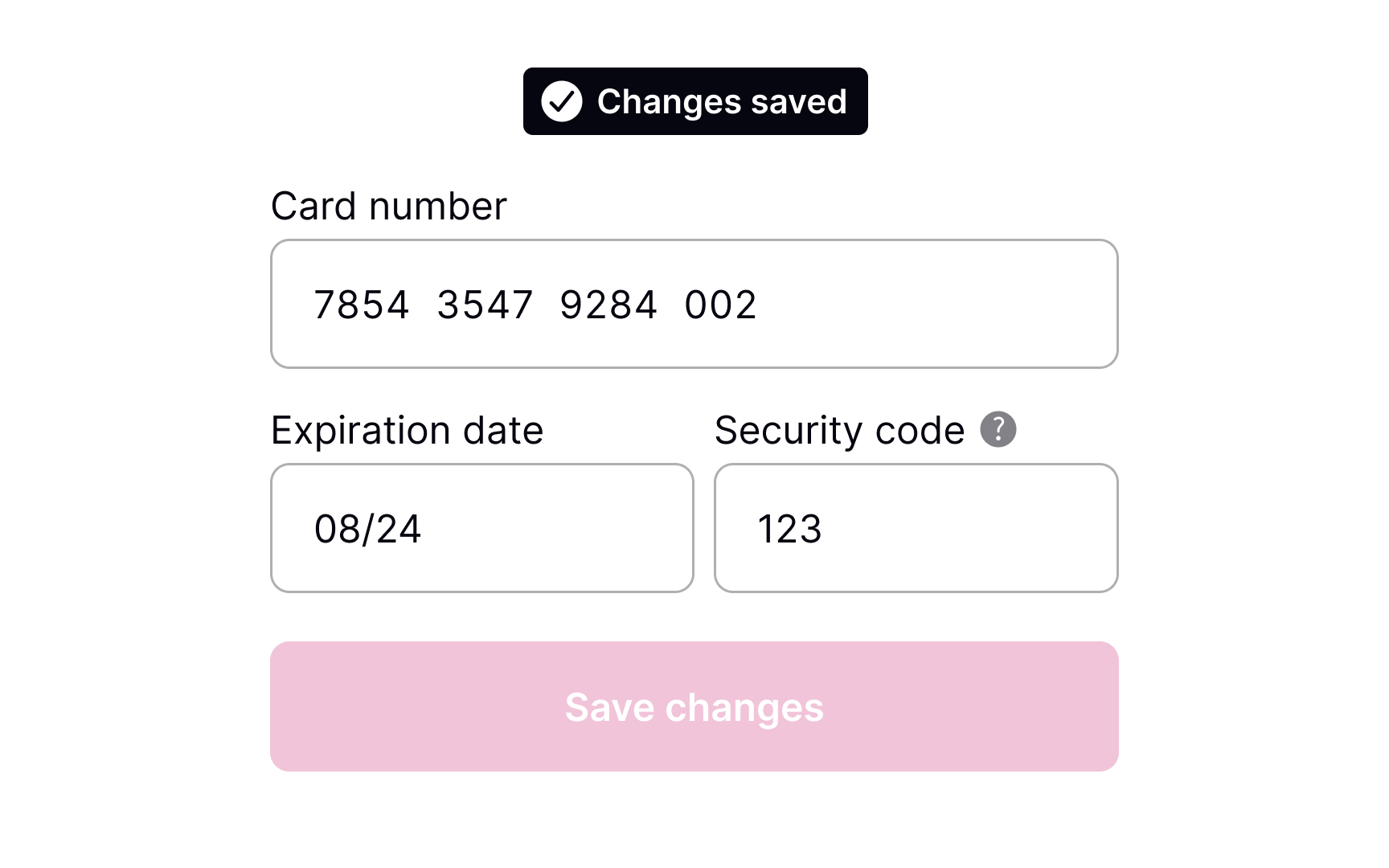 Add two-step verification when changing sensitive information Bad Practice