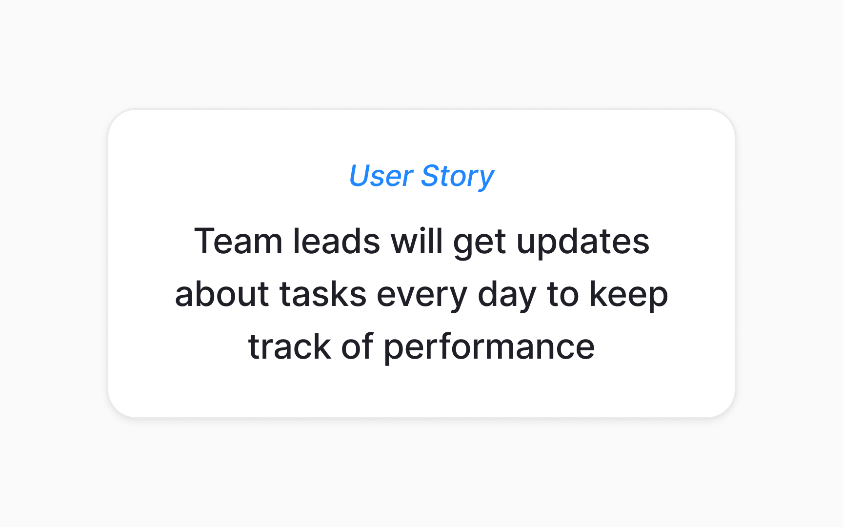 User story generation Bad Practice