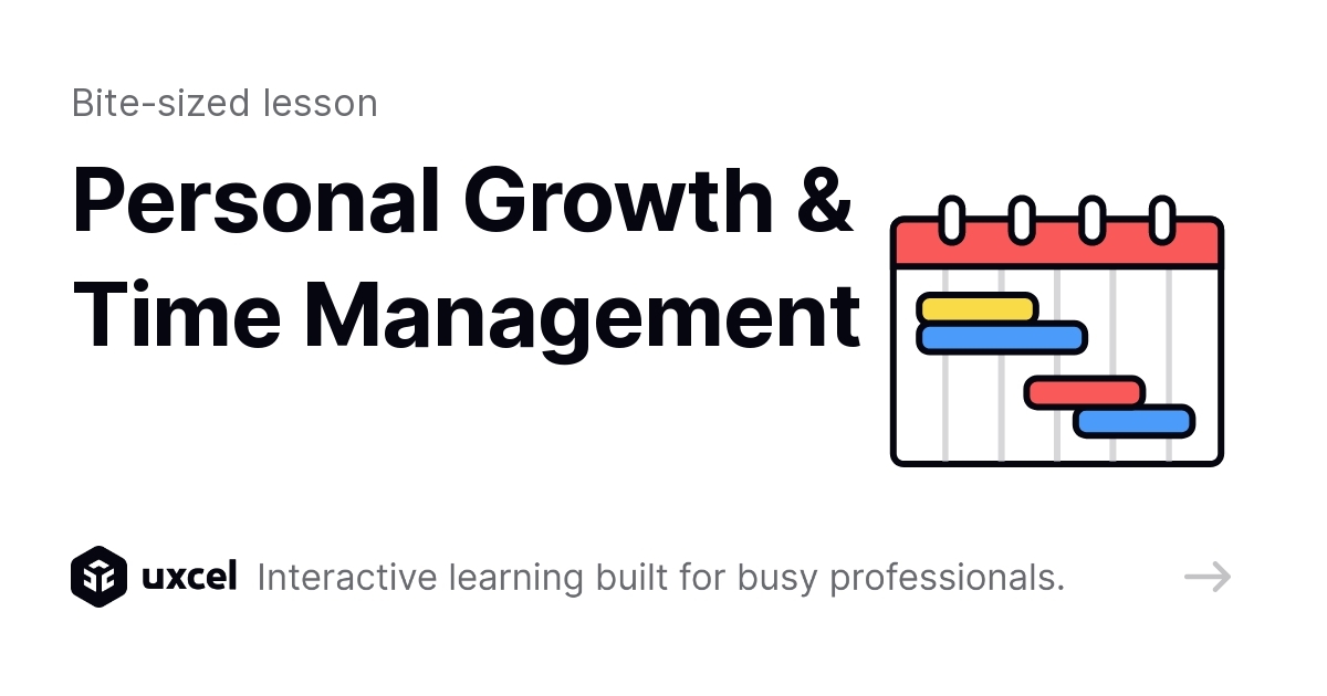 Personal Growth & Time Management Interactive Lesson