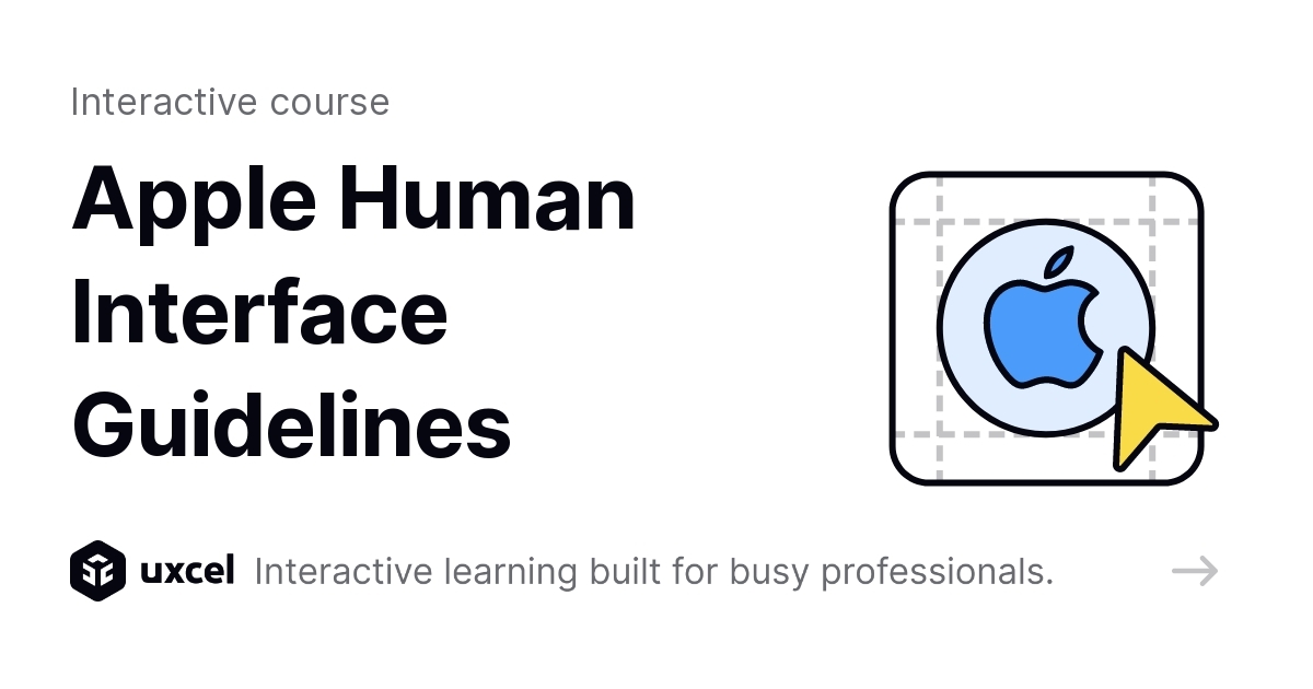 Apple Human Interface Guidelines Course