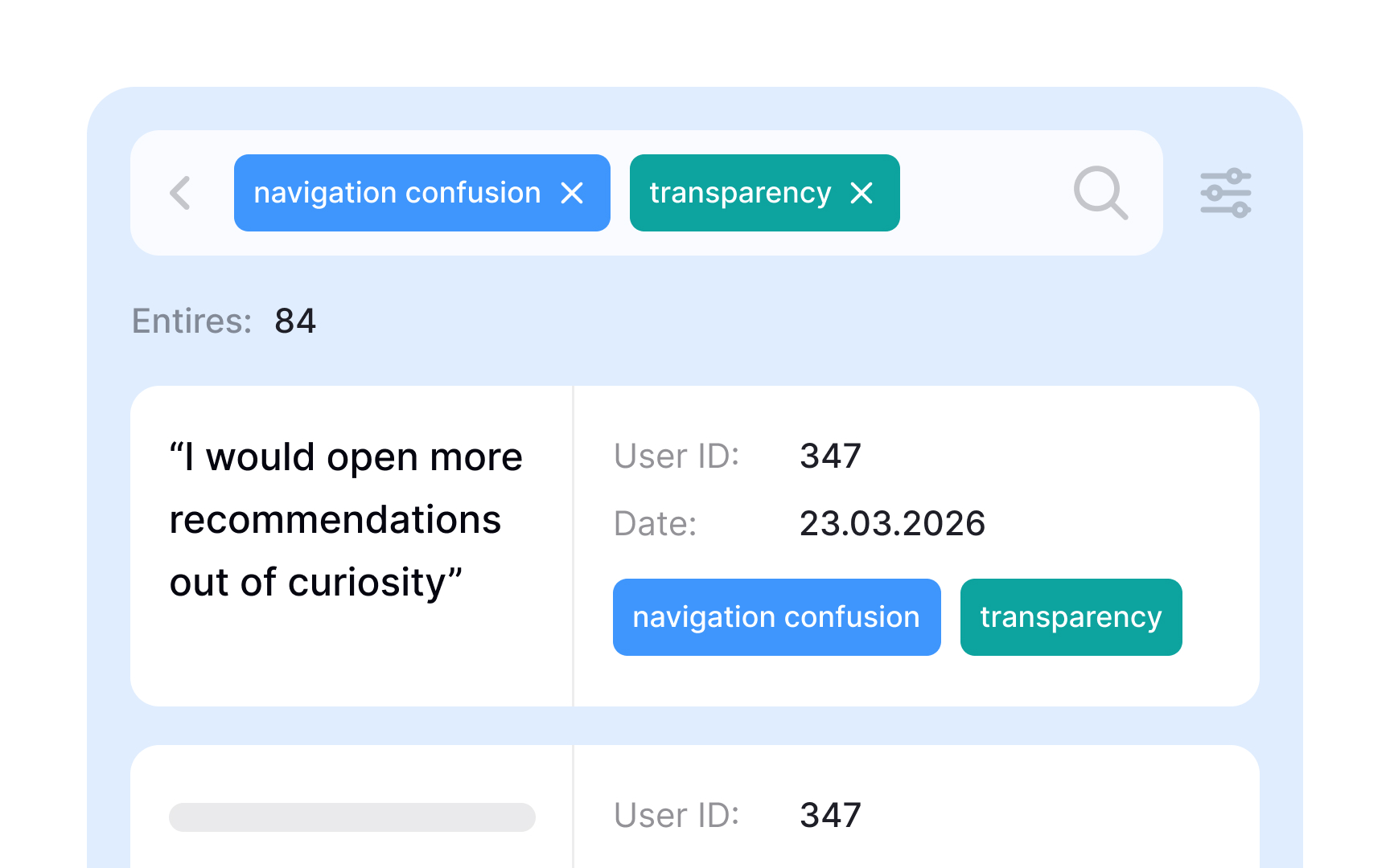 Use coding to identify themes in qualitative research data