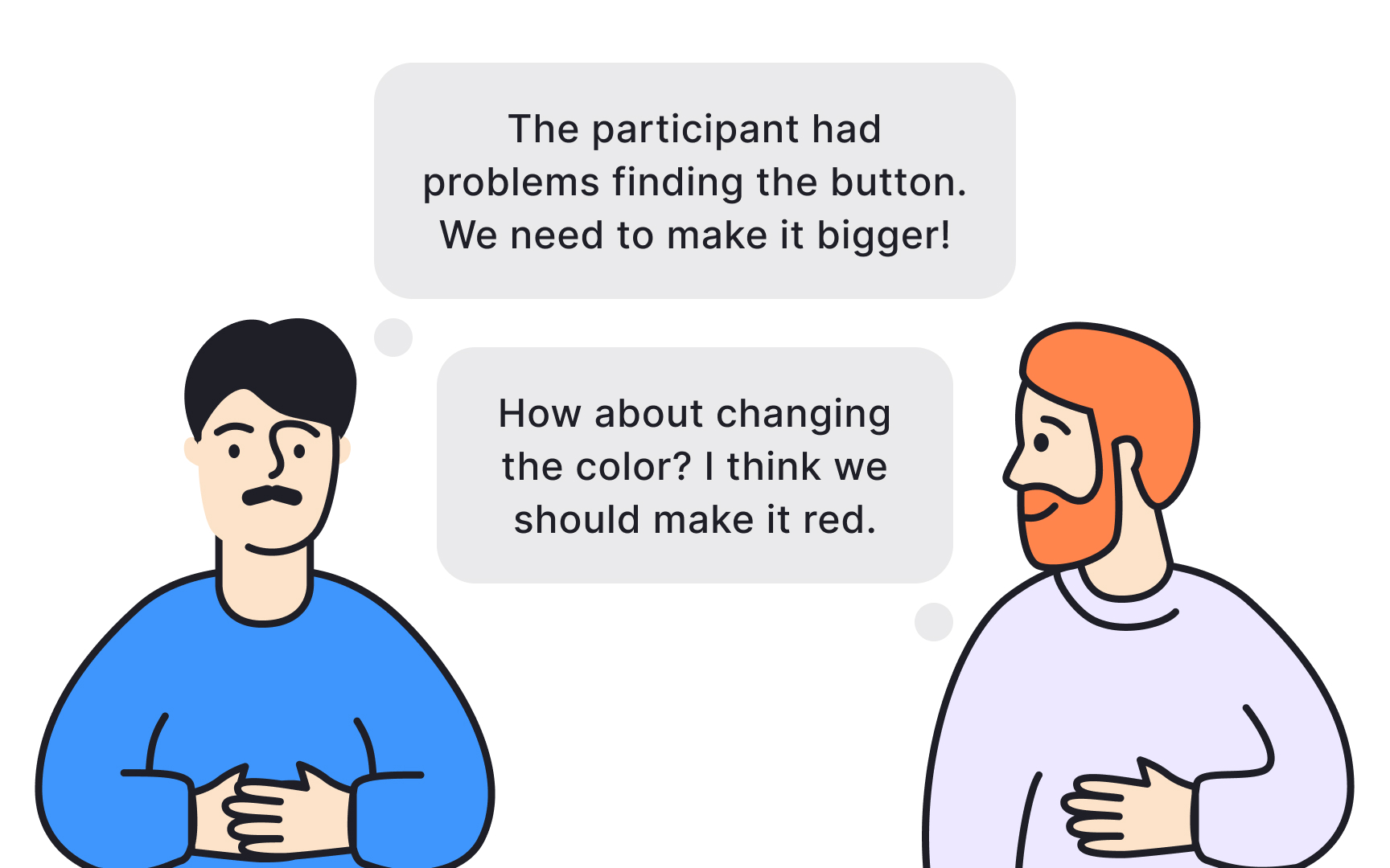 Keep a research debrief focused on observations, not solutions