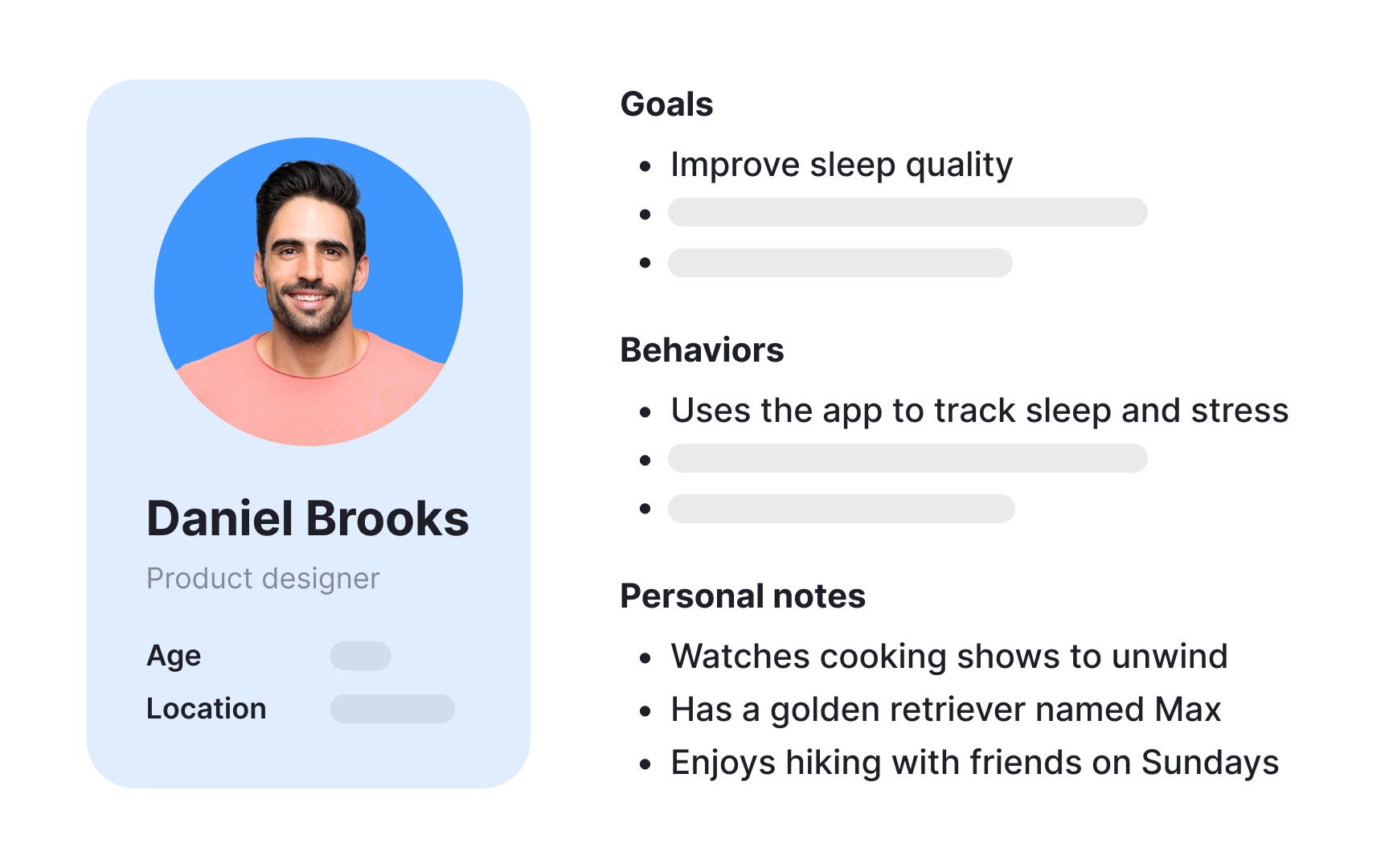 What not to include in a persona