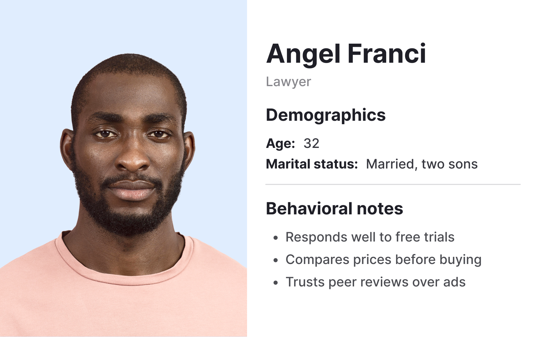 UX personas vs. marketing personas Bad Practice