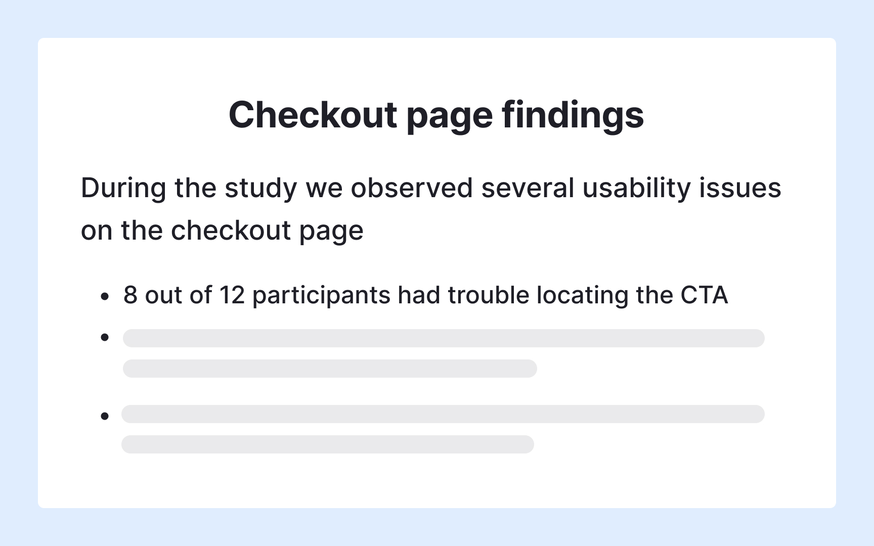 Present a research report as a slideshow Bad Practice