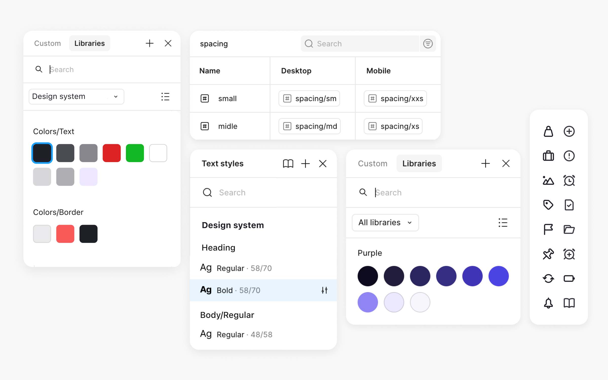 Figma's AI design tool generating a mobile banking app screen from a text prompt.
