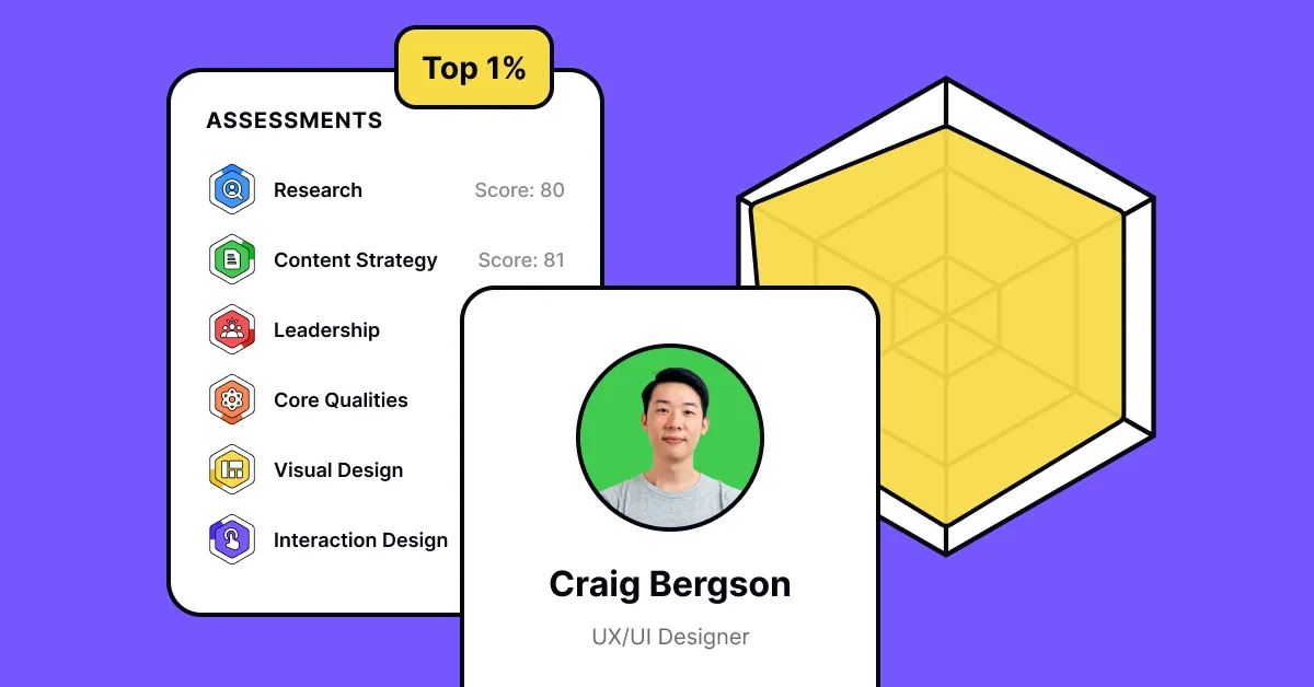 Assess candidates with Uxcel's skill assessment tools