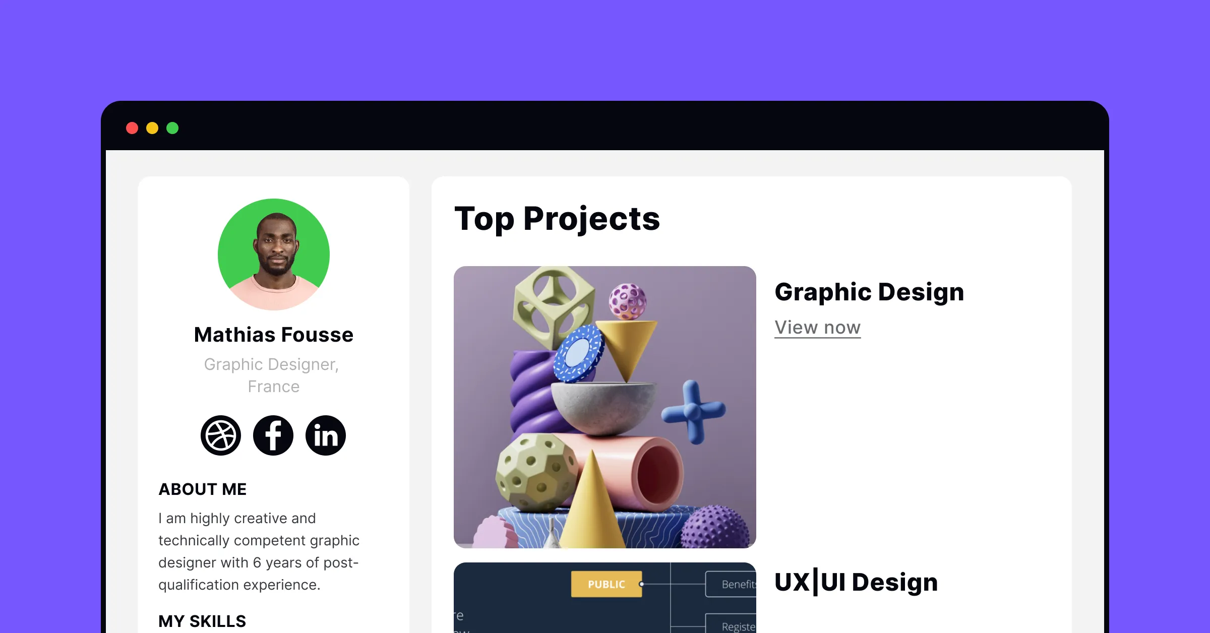 Show all your projects if you're a beginner