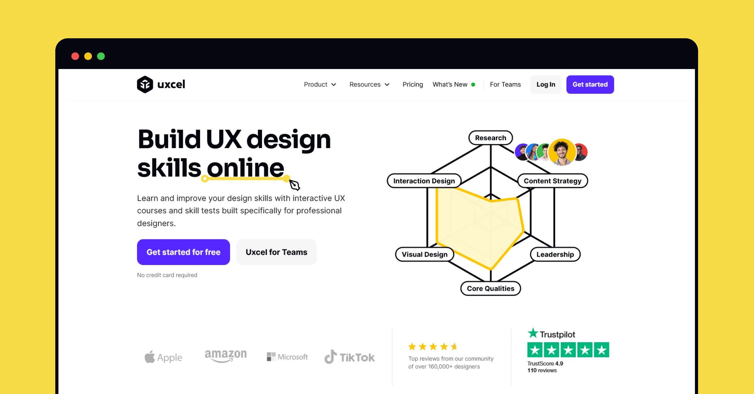 Uxcel's key features