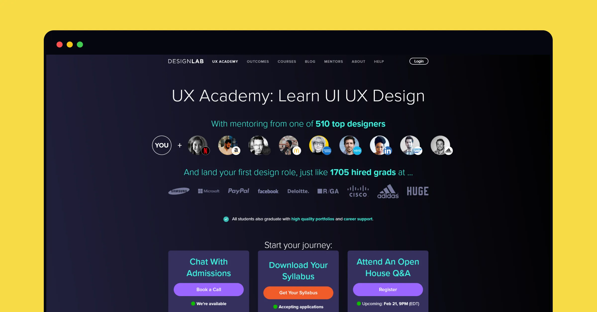 Designlab's key features