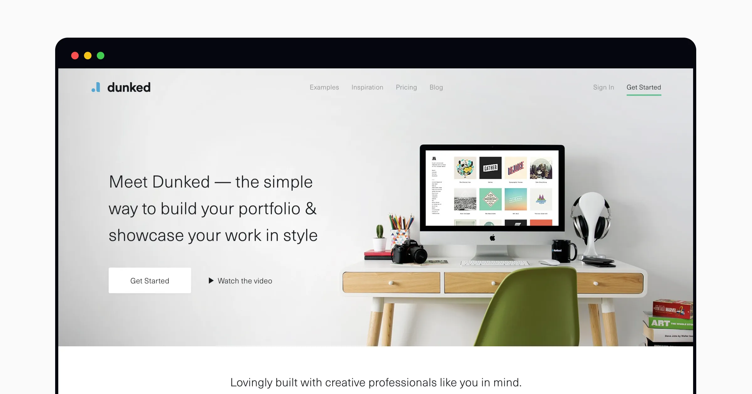 Home page of the Dunked website