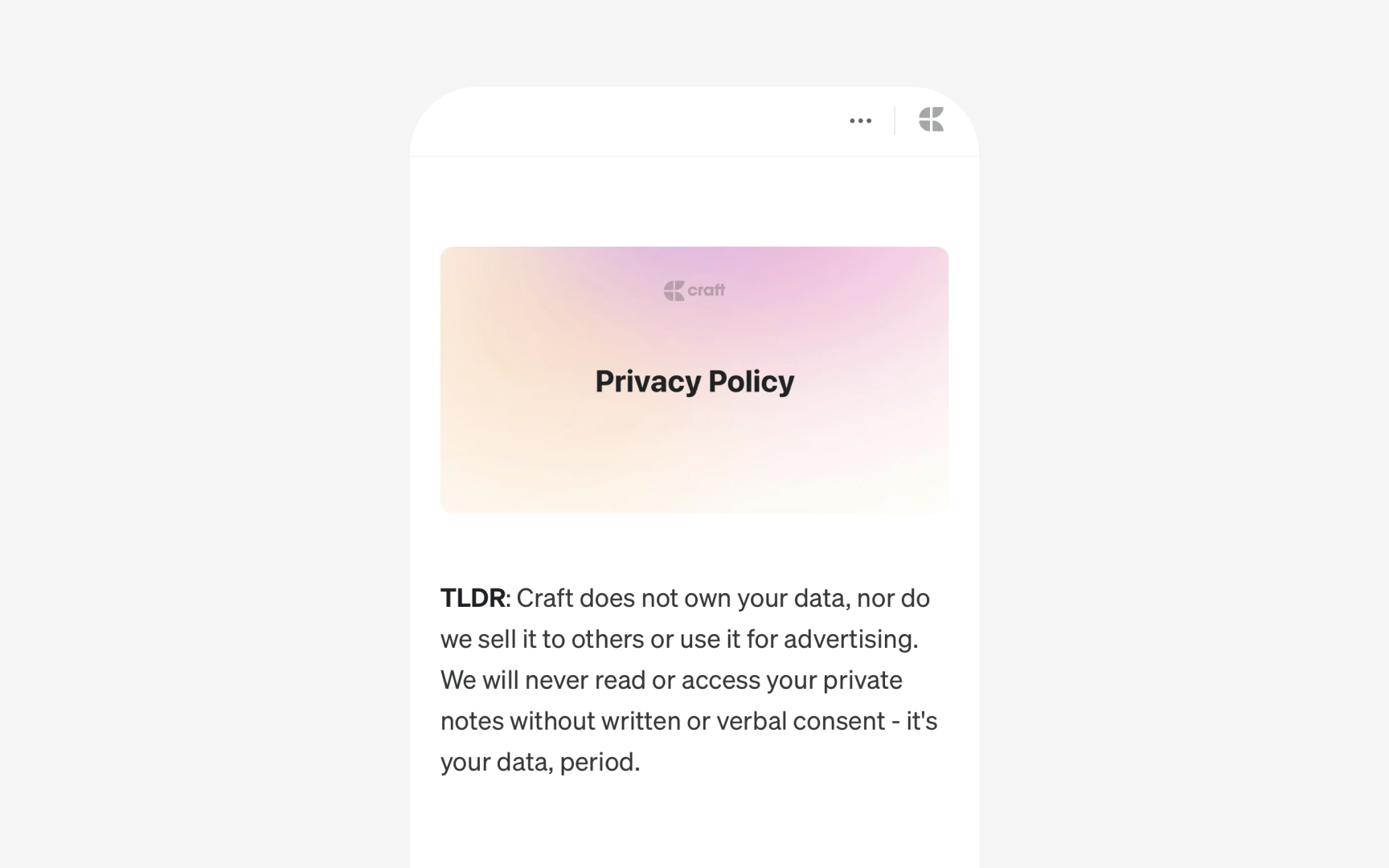 Privacy in AI
