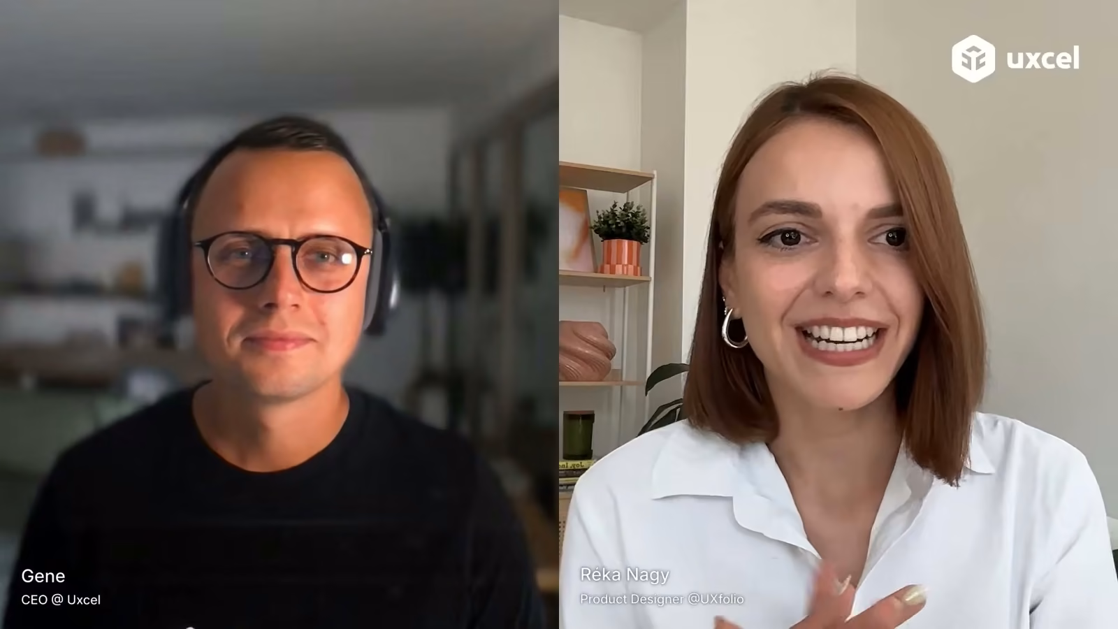 Réka Nagy and Gene Kamenez on the webinar