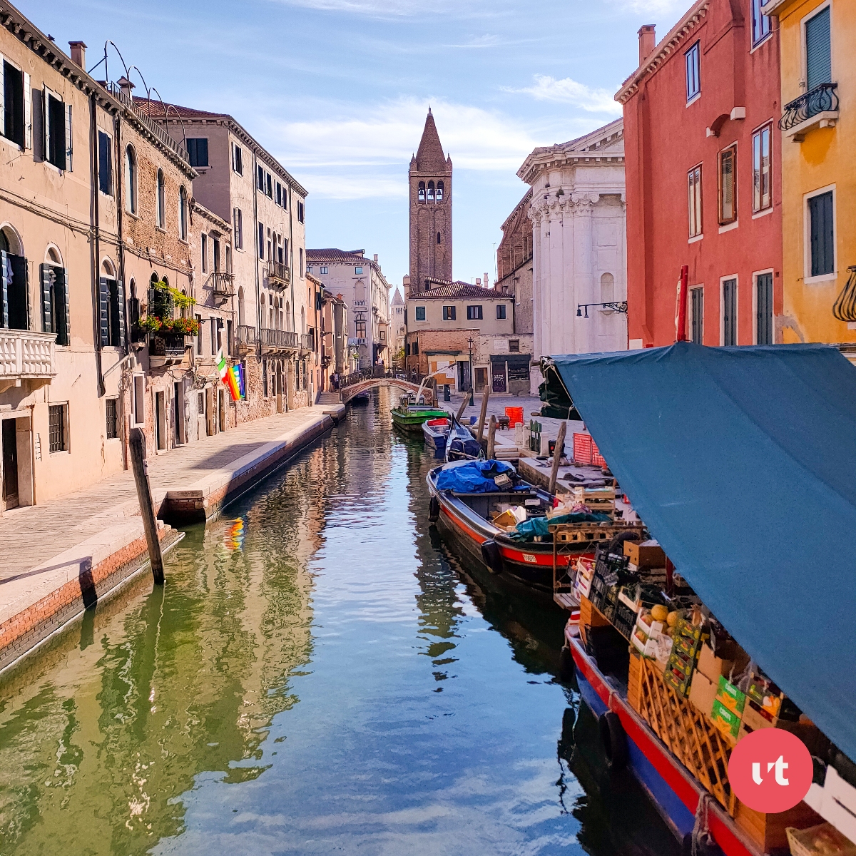 Floating market in Venice