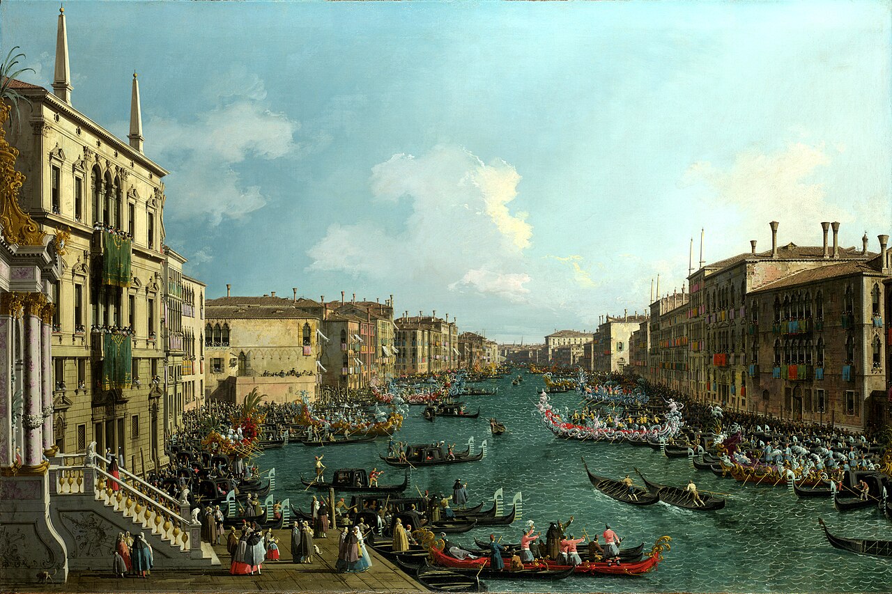 Canaletto "A regata on the Grand Canal"