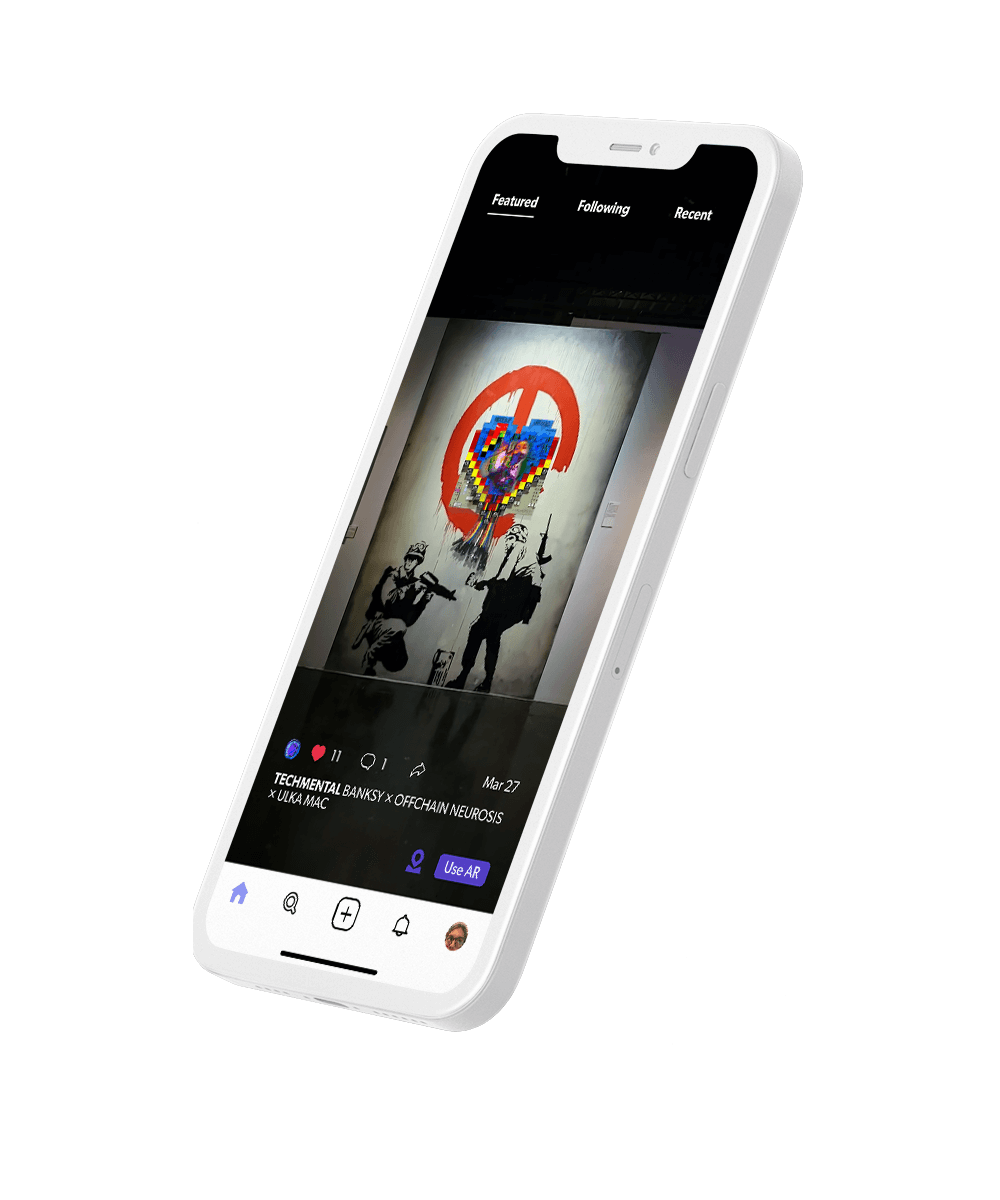 Phone view of sharing AR Content