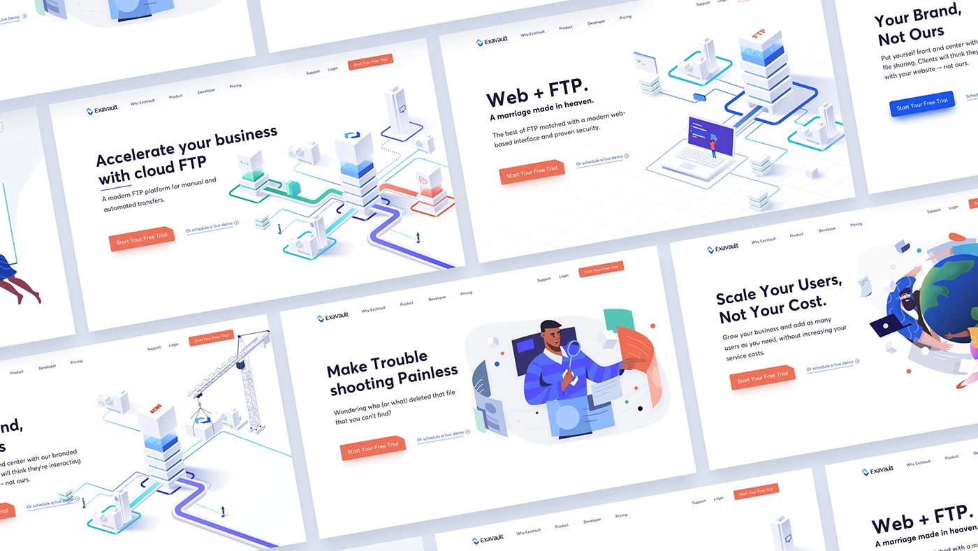 branding design ILLUSTRATION Isometric isometric illustration landing page typography Web Design Website Website Design