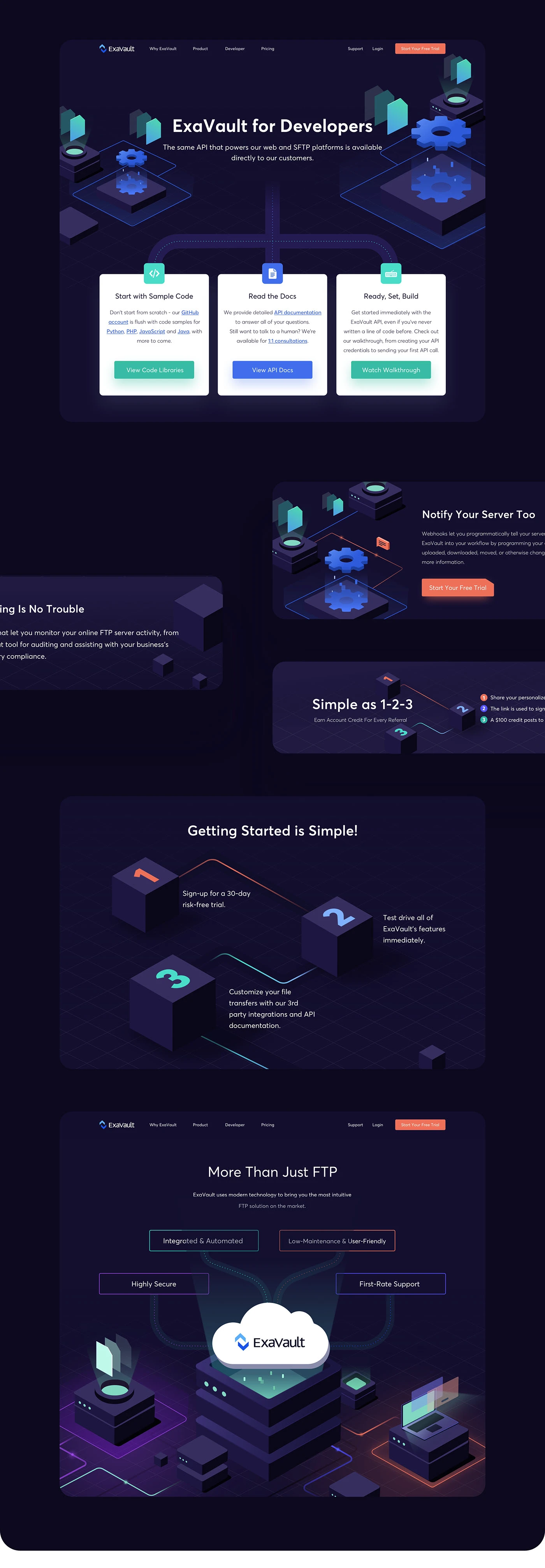 branding design ILLUSTRATION Isometric isometric illustration landing page typography Web Design Website Website Design