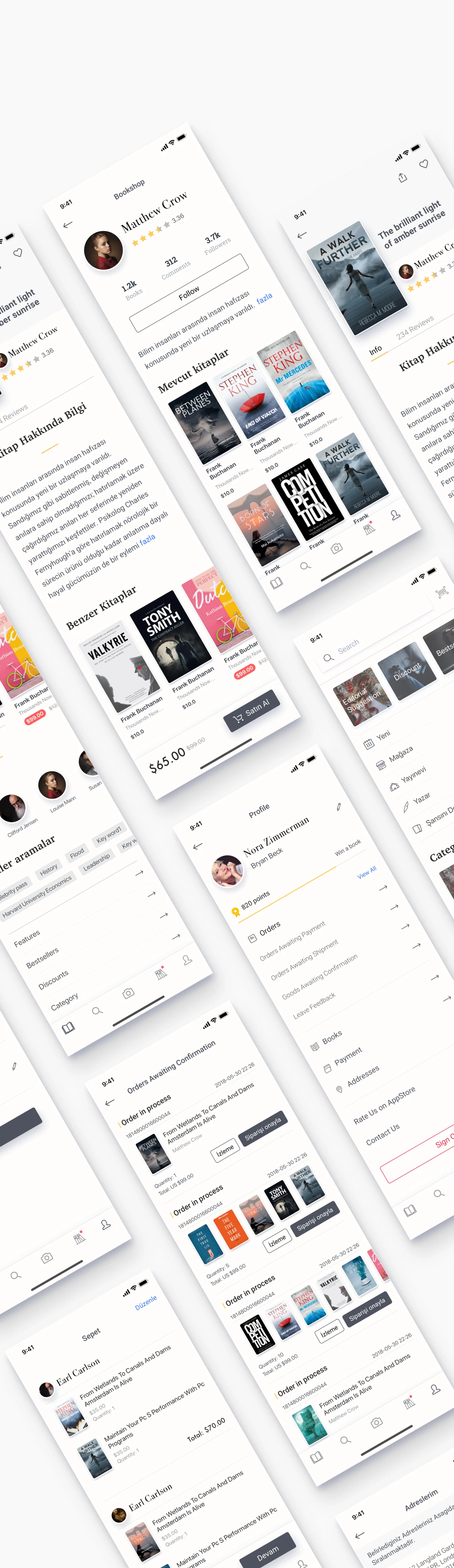 app book bookseller mobile Mobile app UI ui design uiux ux UX design