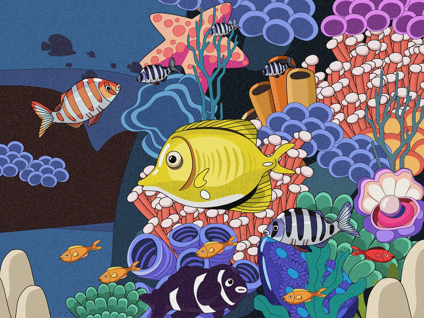 ILLUSTRATION  Character design  Drawing  digital illustration fish design