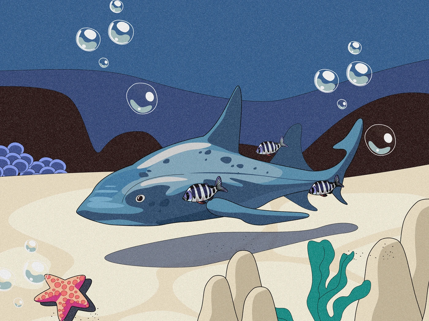 ILLUSTRATION  Character design  Drawing  digital illustration fish design