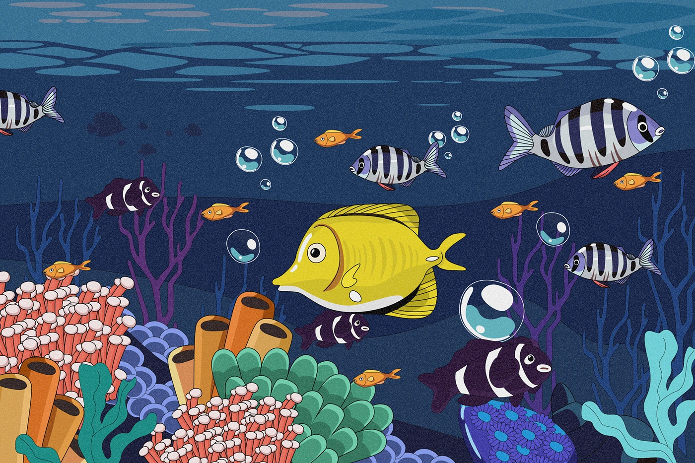 ILLUSTRATION  Character design  Drawing  digital illustration fish design