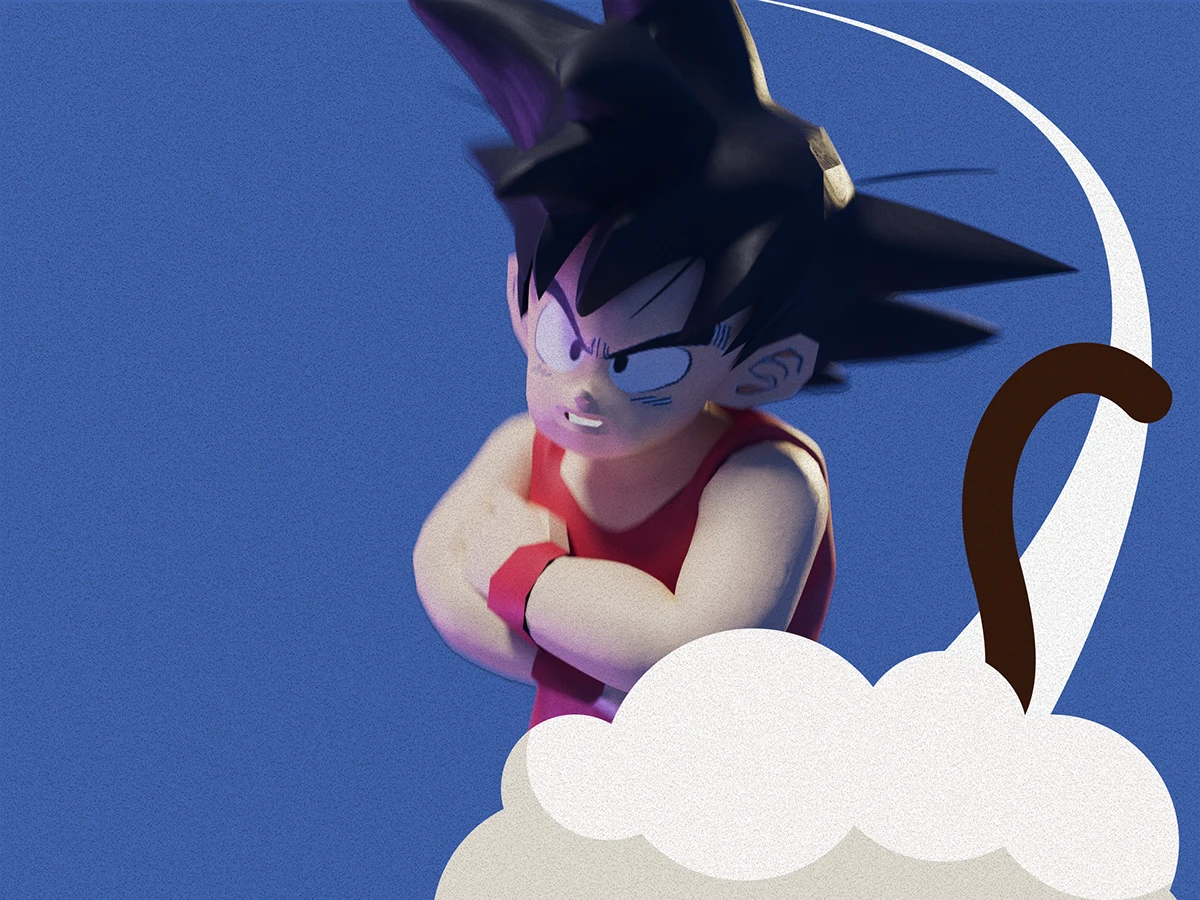 3D Character dragon ball Dragonball anime Digital Art  ILLUSTRATION  concept art Character design  japan
