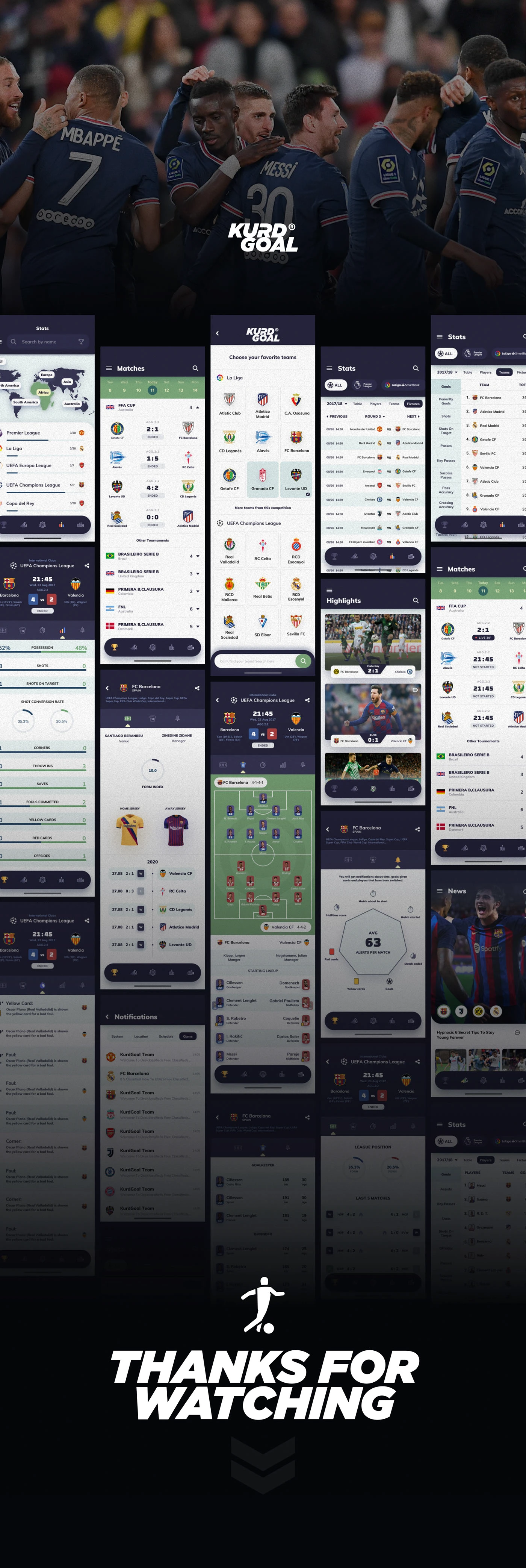 app branding design football logo mobile soccer sports UI ux