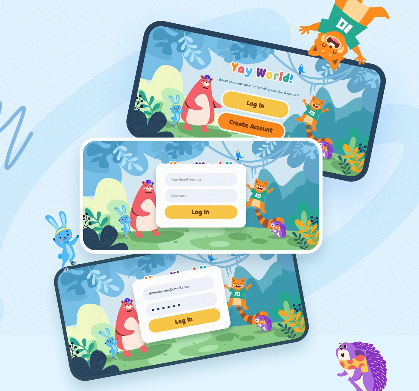 UI/UX ui design UI uiux Figma user interface Mobile app user experience children Character design