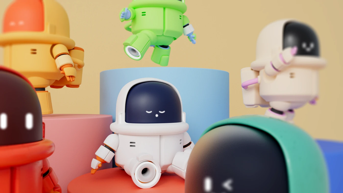 toy 3D Character design Digital Art Mascot brand