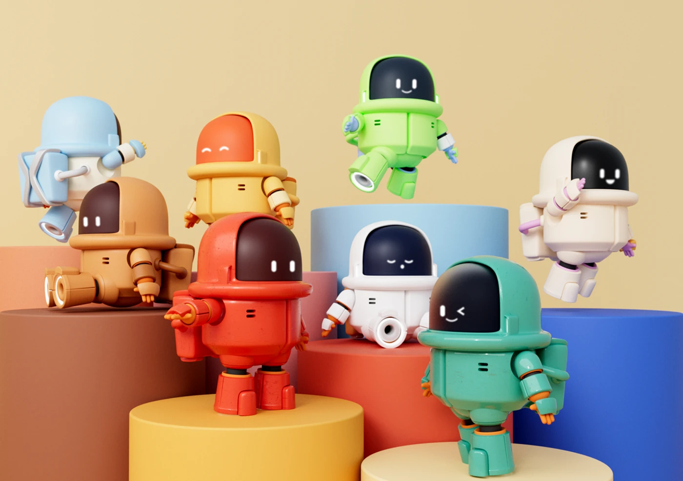 toy 3D Character design Digital Art Mascot brand