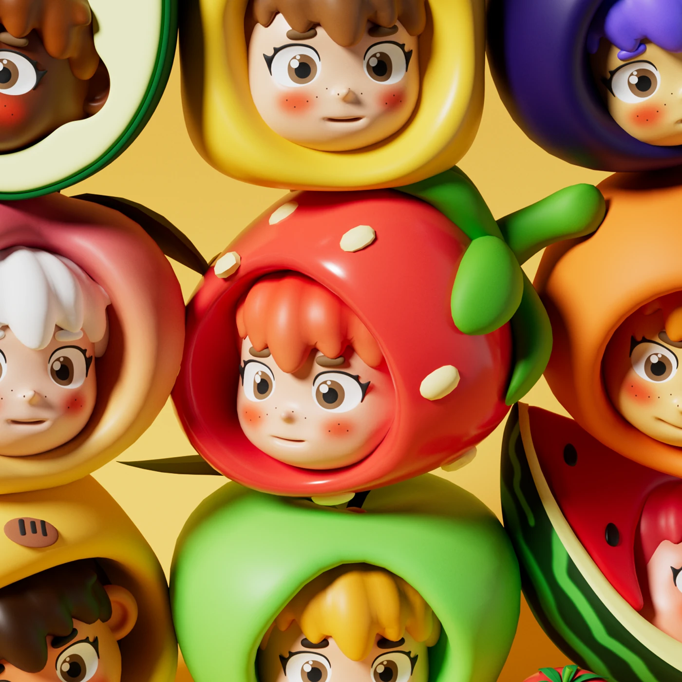 Trendy toys 3д IP character Design Mascot IP cartoon characters Children's Toys motion motion graphics 2D Animation