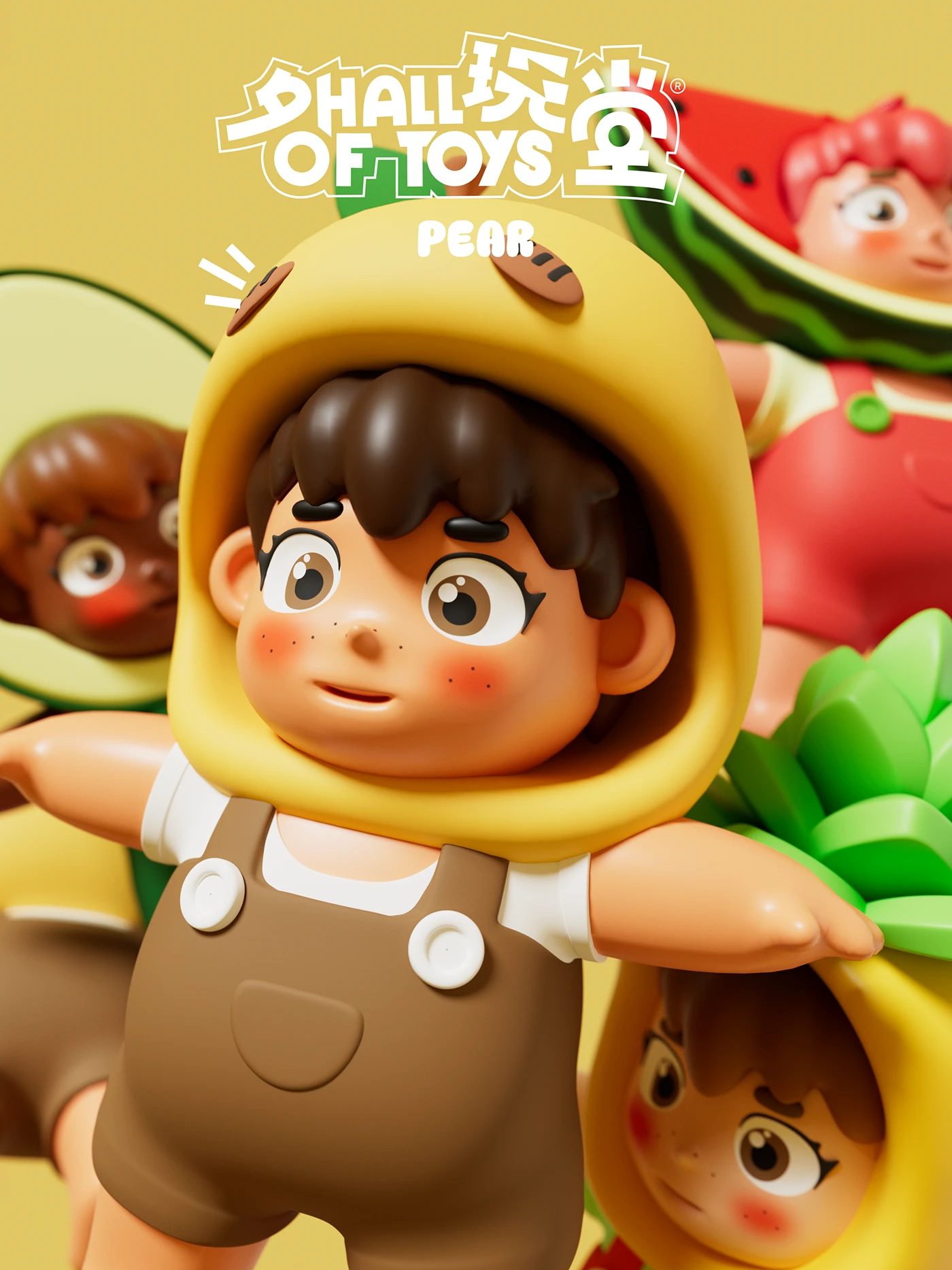 Trendy toys 3д IP character Design Mascot IP cartoon characters Children's Toys motion motion graphics 2D Animation